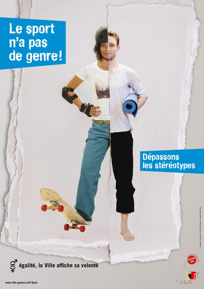 Un corps moitié skateuse, moitié pratiquand de yoga.