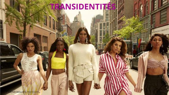 un groupe de femmes trans dans la rue (série tv)