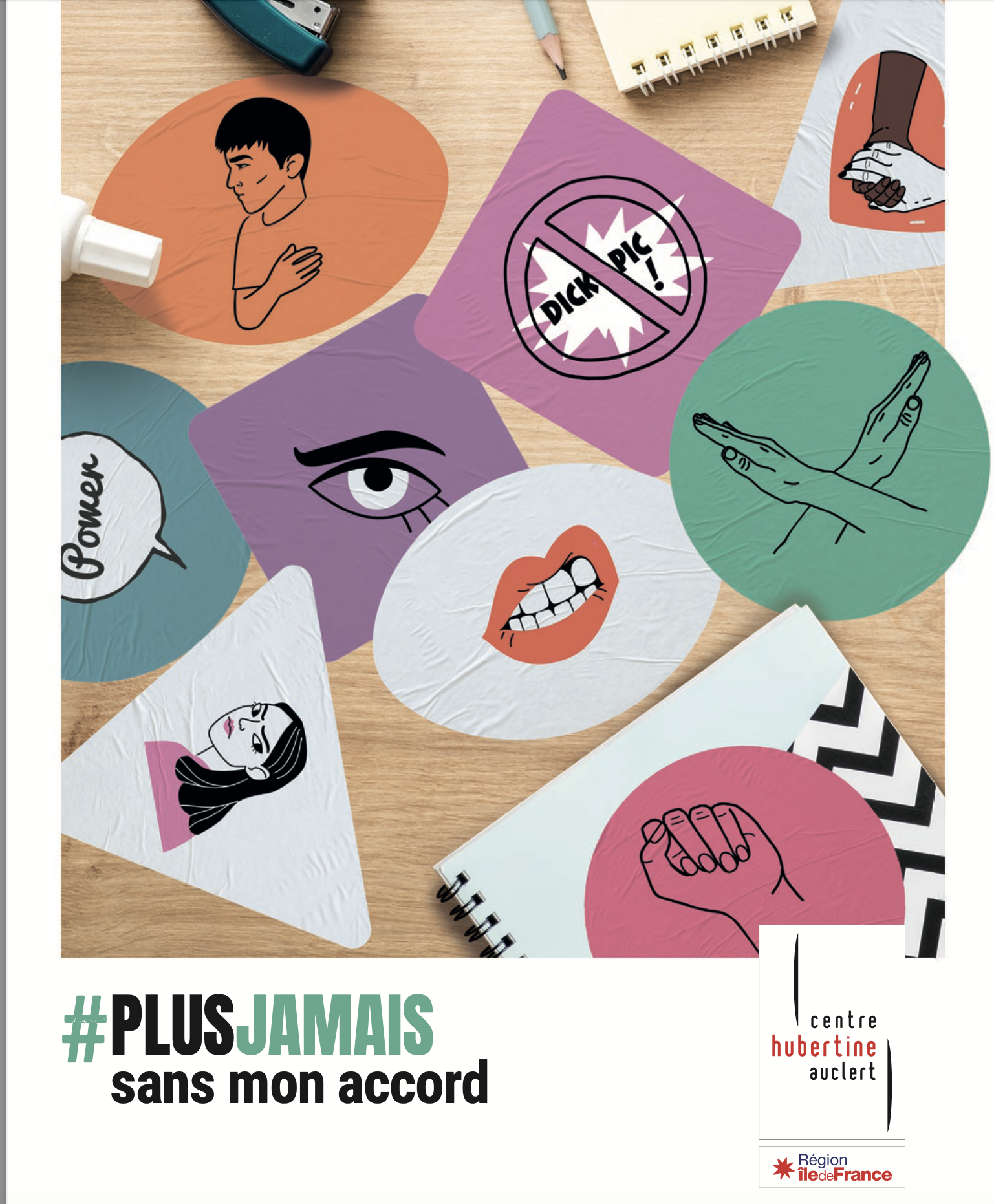 Illustrations signifiant "plus jamais sans mon accord"